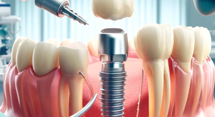 Como é realizado o procedimento de implante dentário