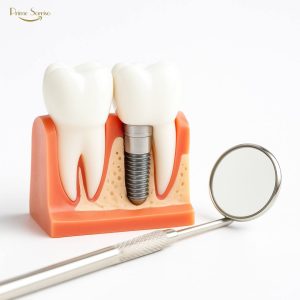 paciente sorrindo após implantes dentários feitos após perda óssea prolongada