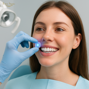 Representação científica da regeneração natural de dentes